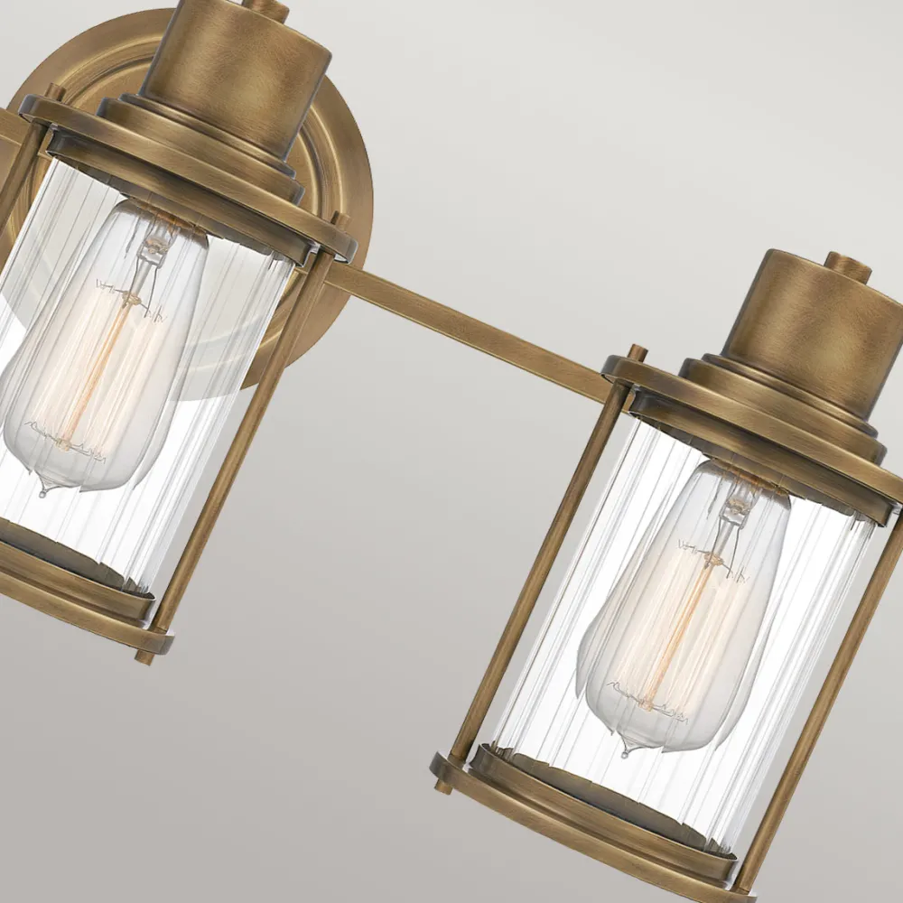 New Elstead Lighting Riggs 56cm badrumslampa Råmässing