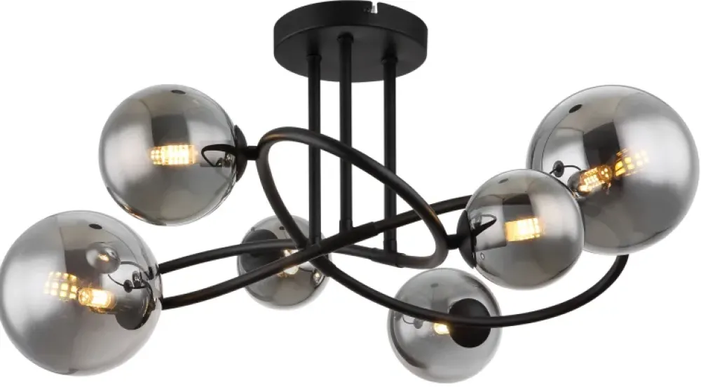 New Globo Lighting Riha 62cm plafond Rökfärgad