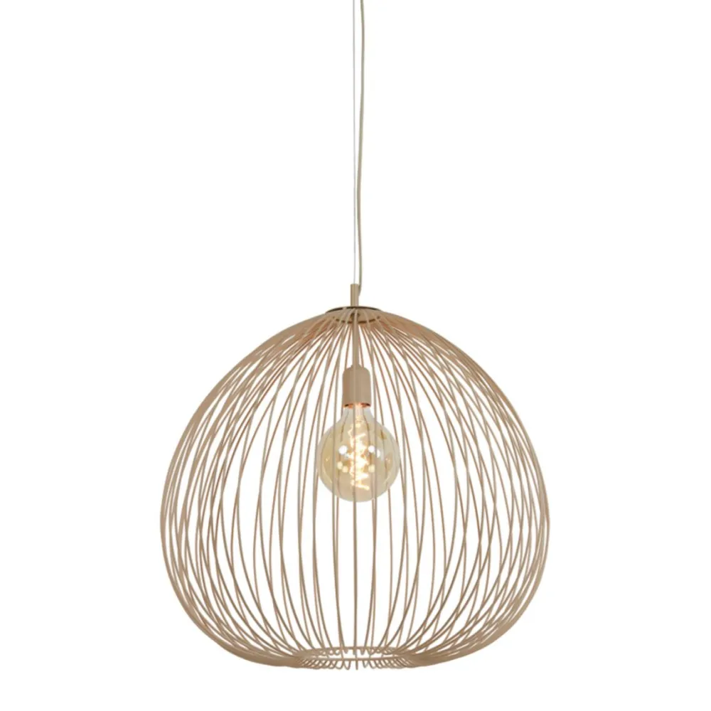 New Light & Living Rilana Ø56 taklampa Beige