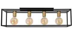 Outlet Lucide Ruben 80cm plafond Svart