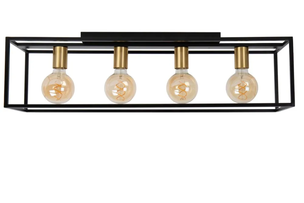 Outlet Lucide Ruben 80cm plafond Svart
