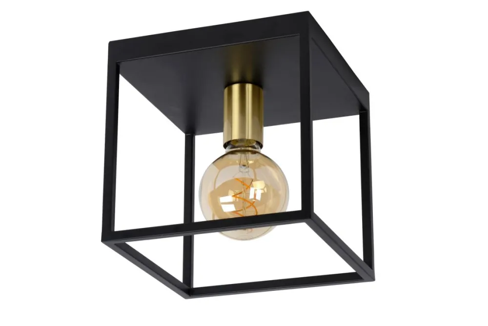Hot Lucide Ruben 22cm plafond Svart