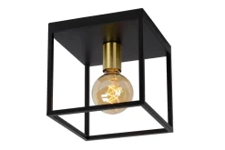Hot Lucide Ruben 22cm plafond Svart