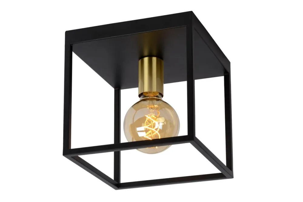 Hot Lucide Ruben 22cm plafond Svart