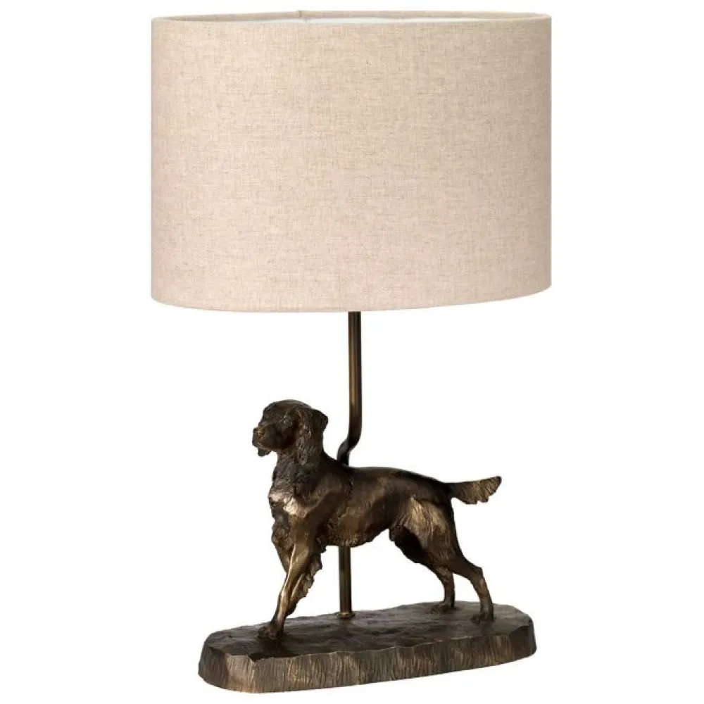 Online Elstead Lighting Rufus 48cm bordslampa Brons