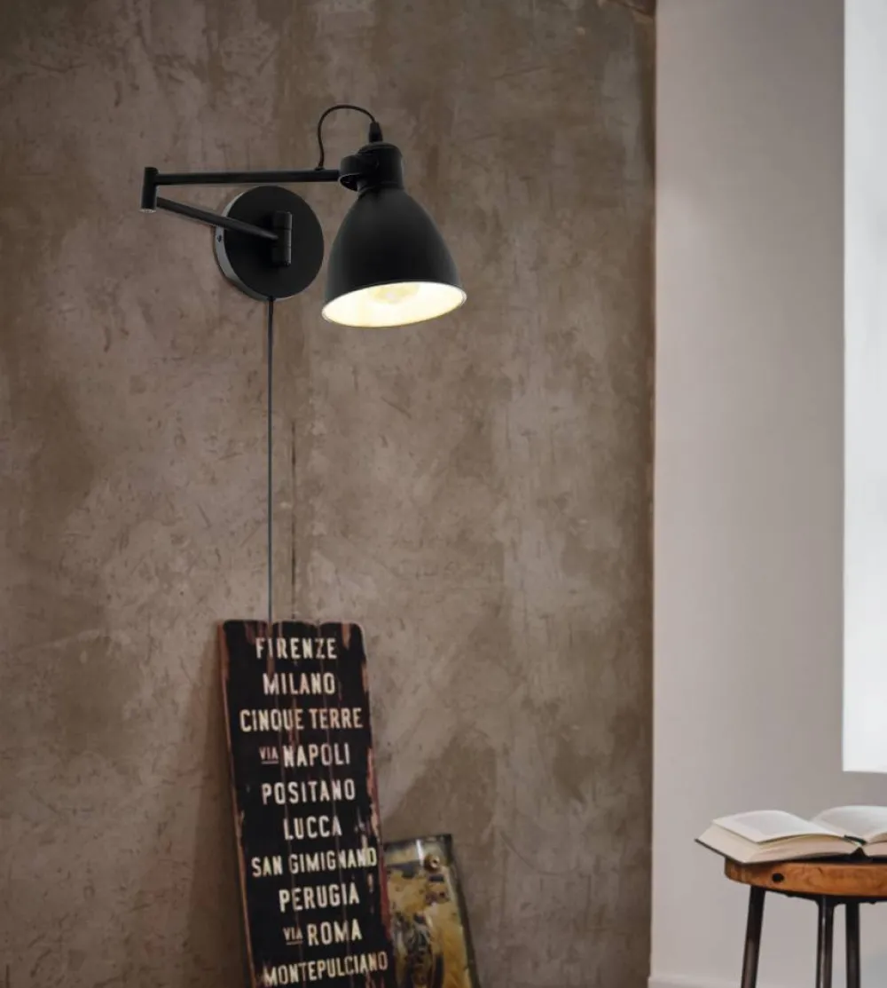 New Eglo San Peri Ø15 vägglampa Svart