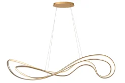 Outlet Lucide Sardana 160cm taklampa Mattguld/mässing