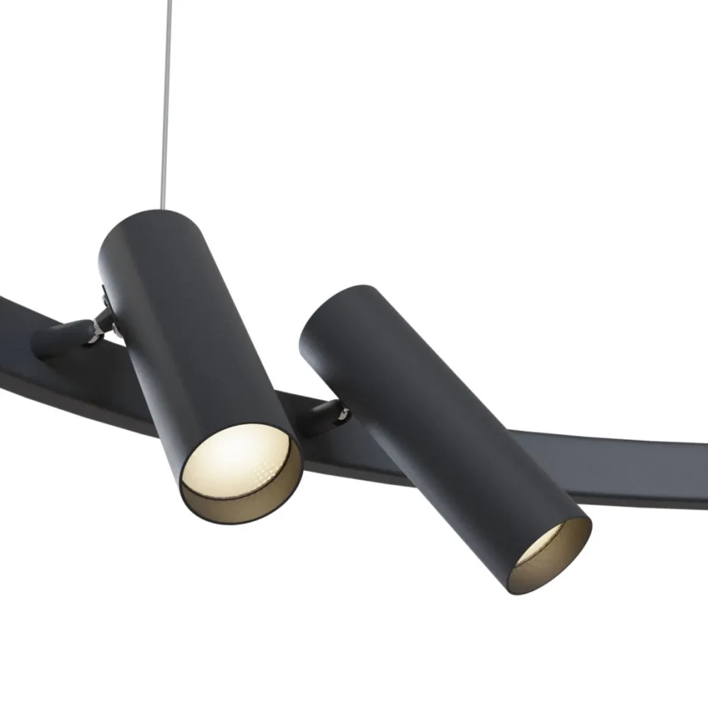 Discount Maytoni Satellite Ø90 taklampa Svart
