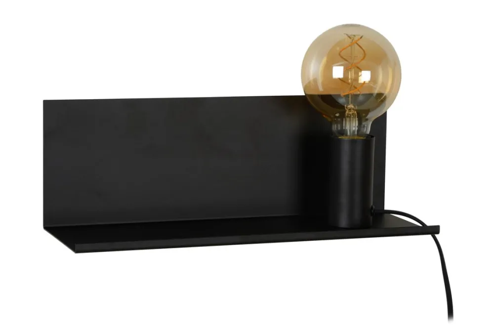 Hot Lucide Sebo 35cm vägglampa Svart