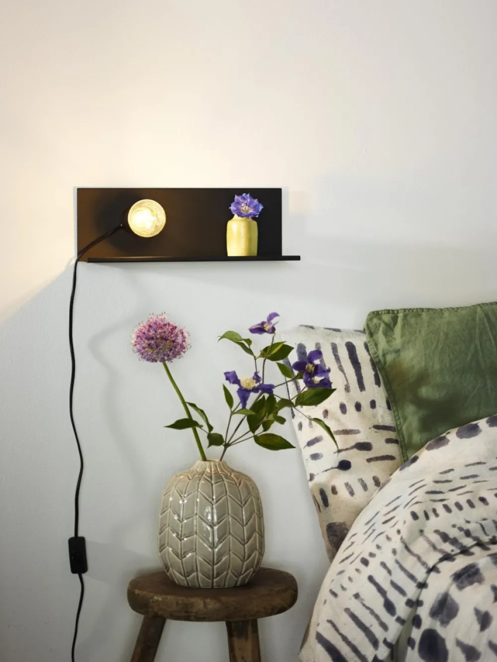 Hot Lucide Sebo 35cm vägglampa Svart