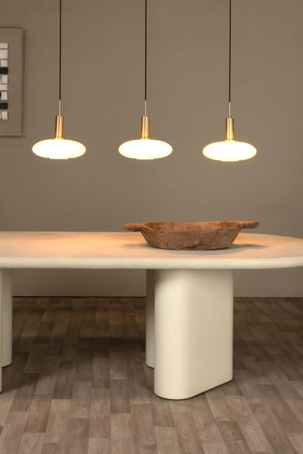 New Lucide Singala 126cm taklampa Mattguld/mässing