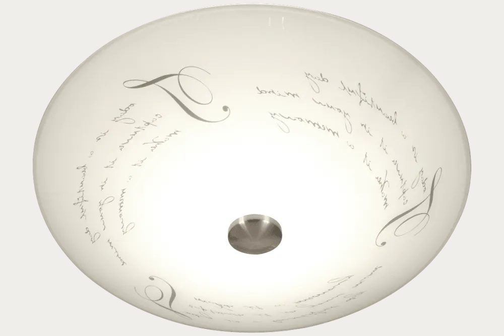 Sale Aneta Lighting Skrift Ø50 plafond Vit