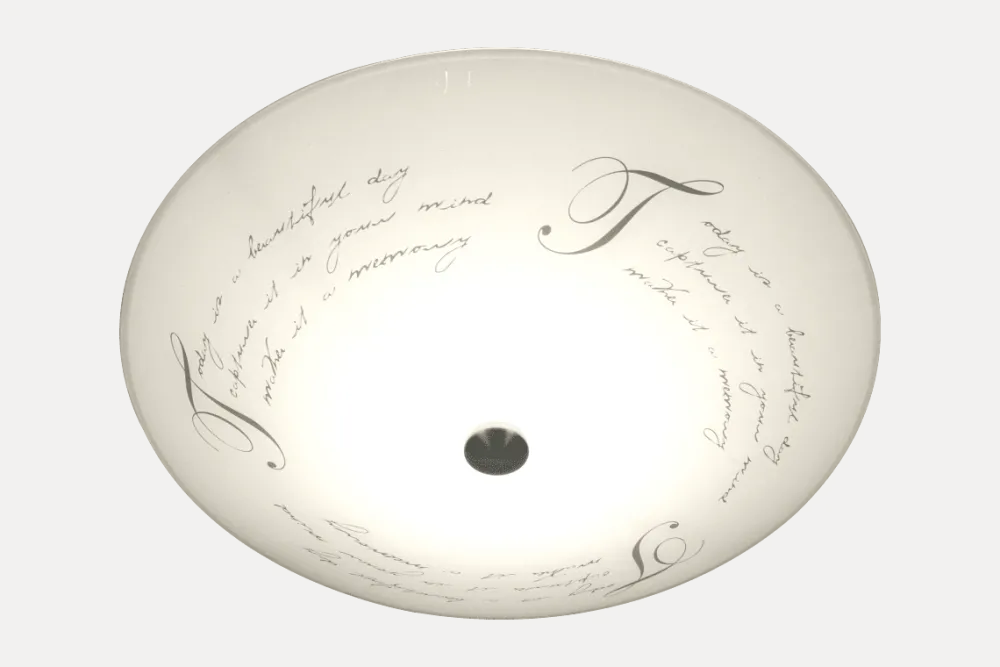 Aneta Lighting Skrift Ø42 plafond Vit