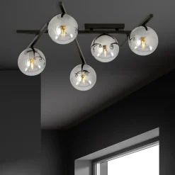Hot Emibig Lighting Smart 50cm plafond Rökfärgad