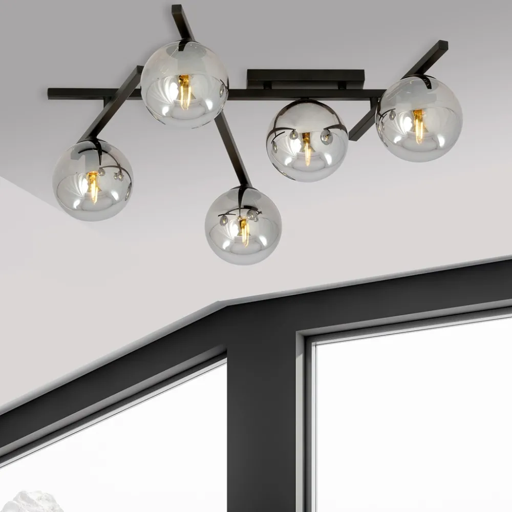 Hot Emibig Lighting Smart 50cm plafond Rökfärgad