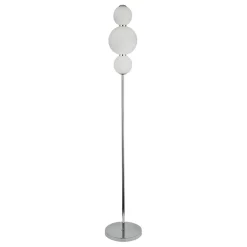 Outlet Searchlight Snowball golvlampa Krom