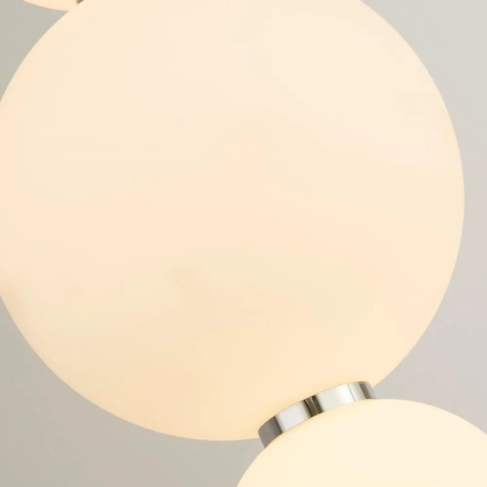 Outlet Searchlight Snowball golvlampa Krom