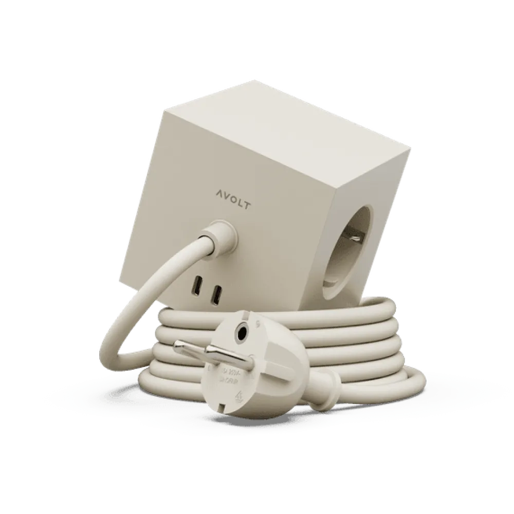 Avolt Square 1 with 30W Dual USBC & Magnetic base, 1.8m