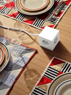 Clearance Avolt Square 1 with 30W Dual USBC & Magnetic base, 1.8m, Martinelli Luce edition Vit