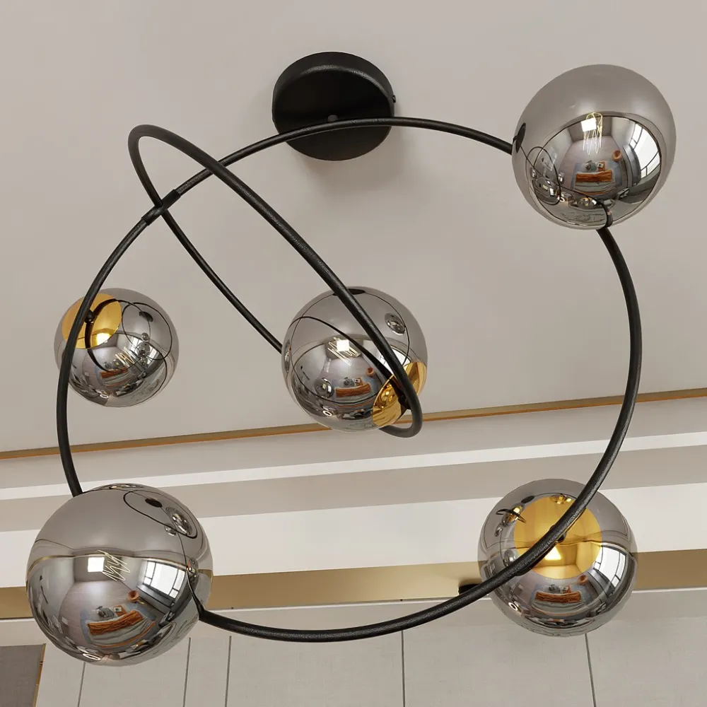Clearance Emibig Lighting Stardom 65cm plafond Svart