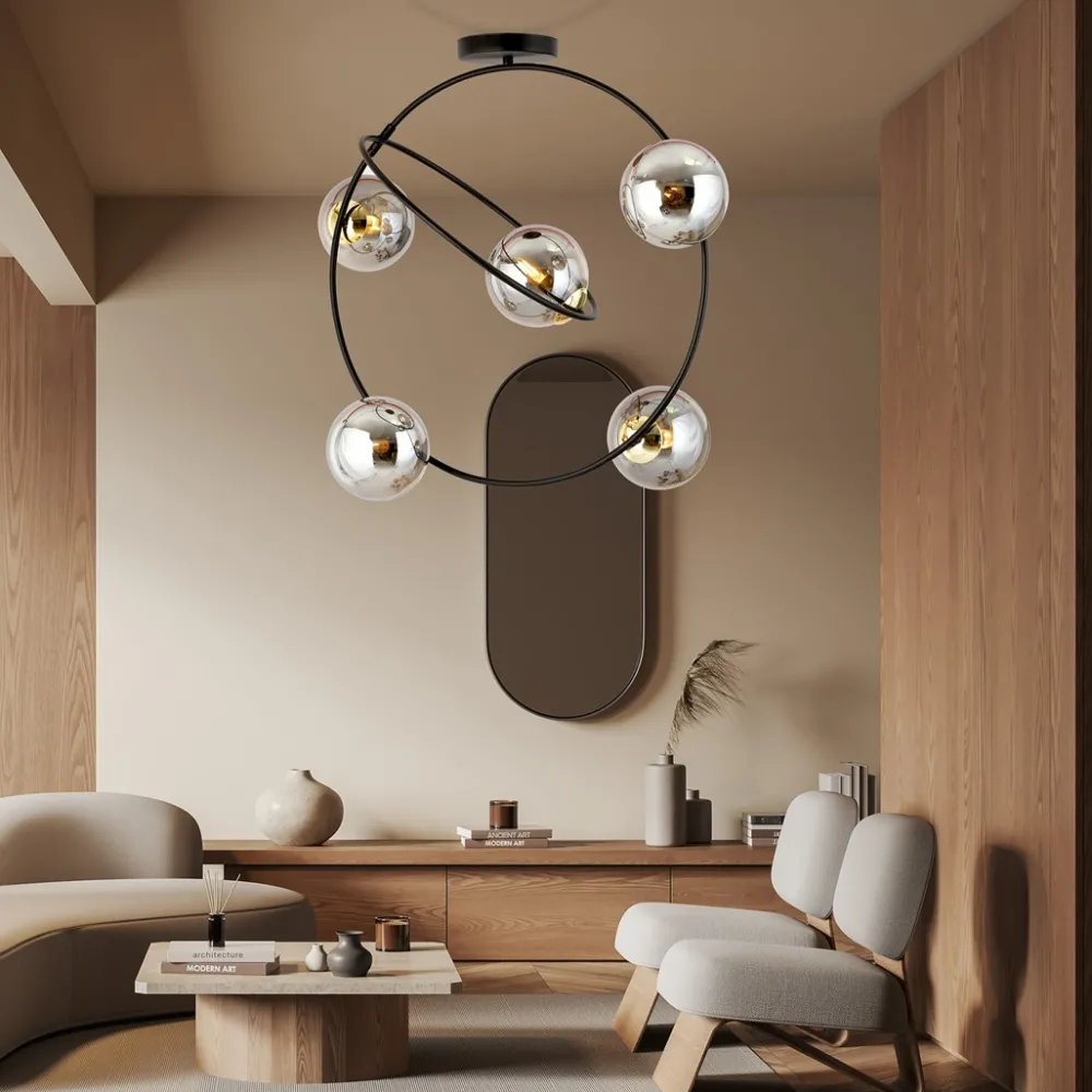 Clearance Emibig Lighting Stardom 65cm plafond Svart