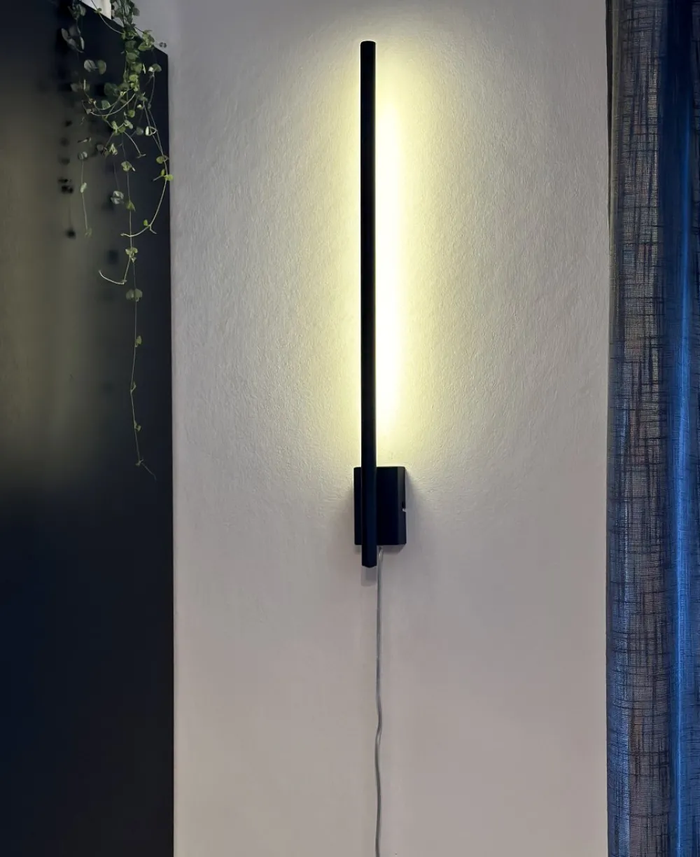 Clearance Aneta Lighting Stecco 65cm vägglampa Svart