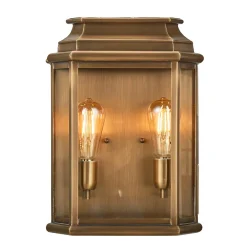 Best Elstead Lighting St Martins 42cm utelampa Antikmässing