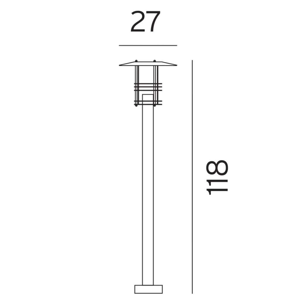 Outlet Norlys Stockholm 118cm pollare