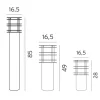Online Norlys Stockholm 50cm pollare