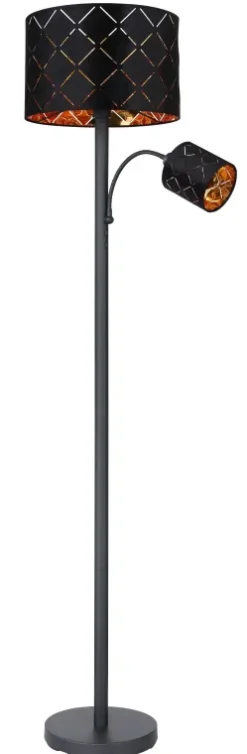 Clearance Globo Lighting Sunna golvlampa Svart