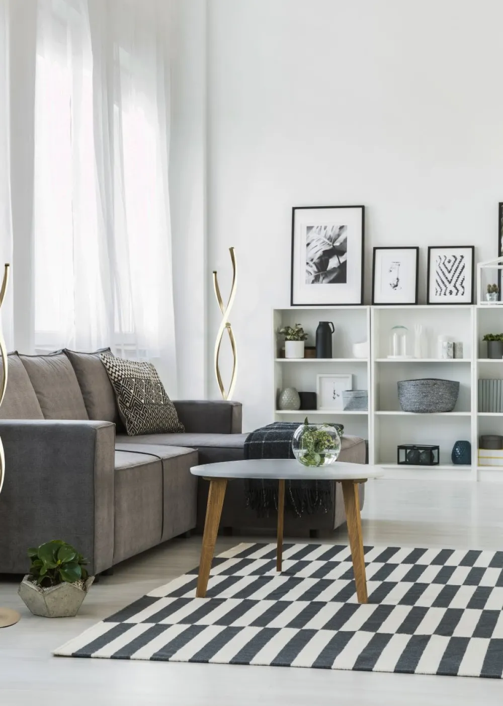 Online Aneta Lighting Swirl golvlampa Stål