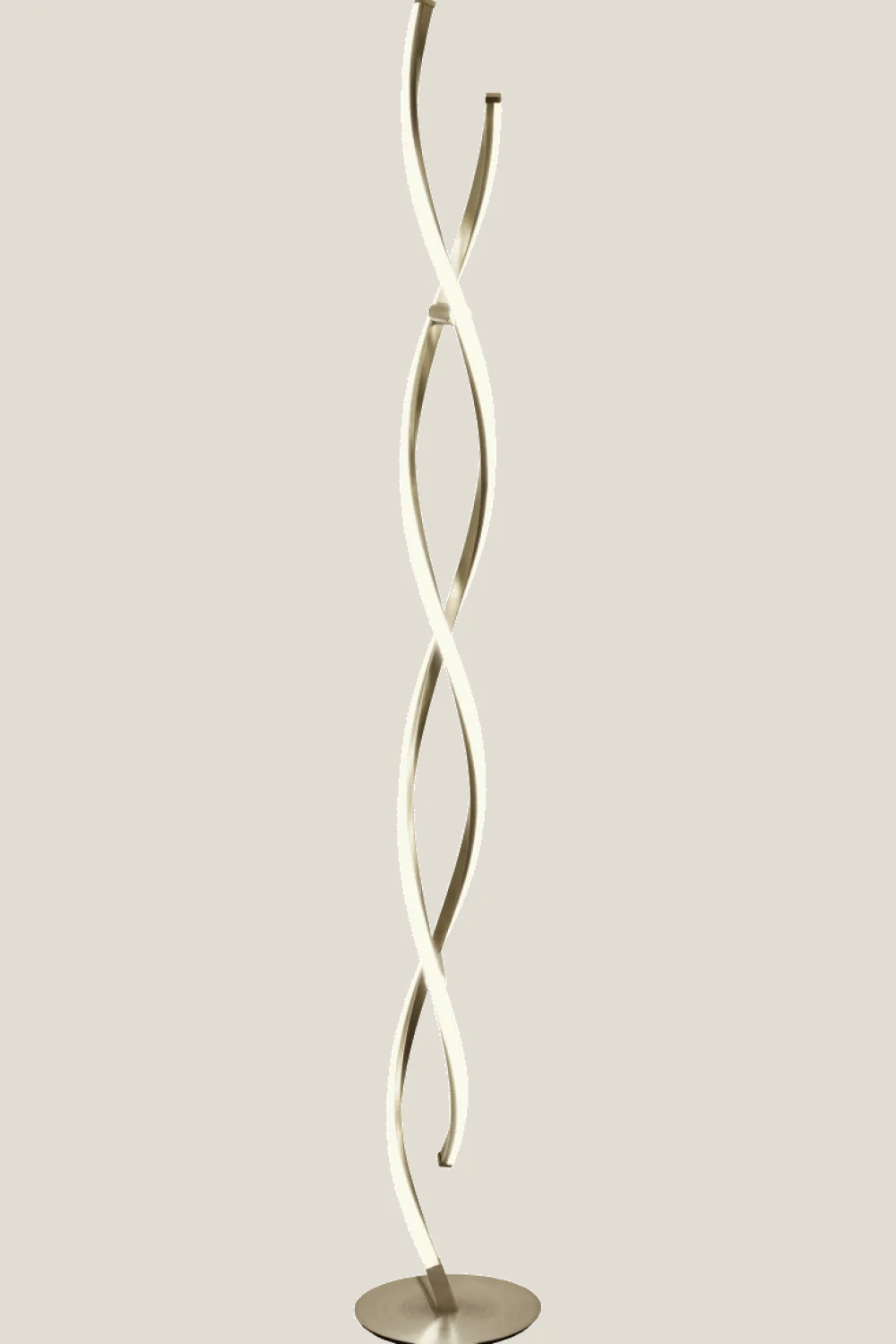 Online Aneta Lighting Swirl golvlampa Stål
