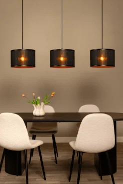 New Lucide Tagalog 130cm taklampa Svart