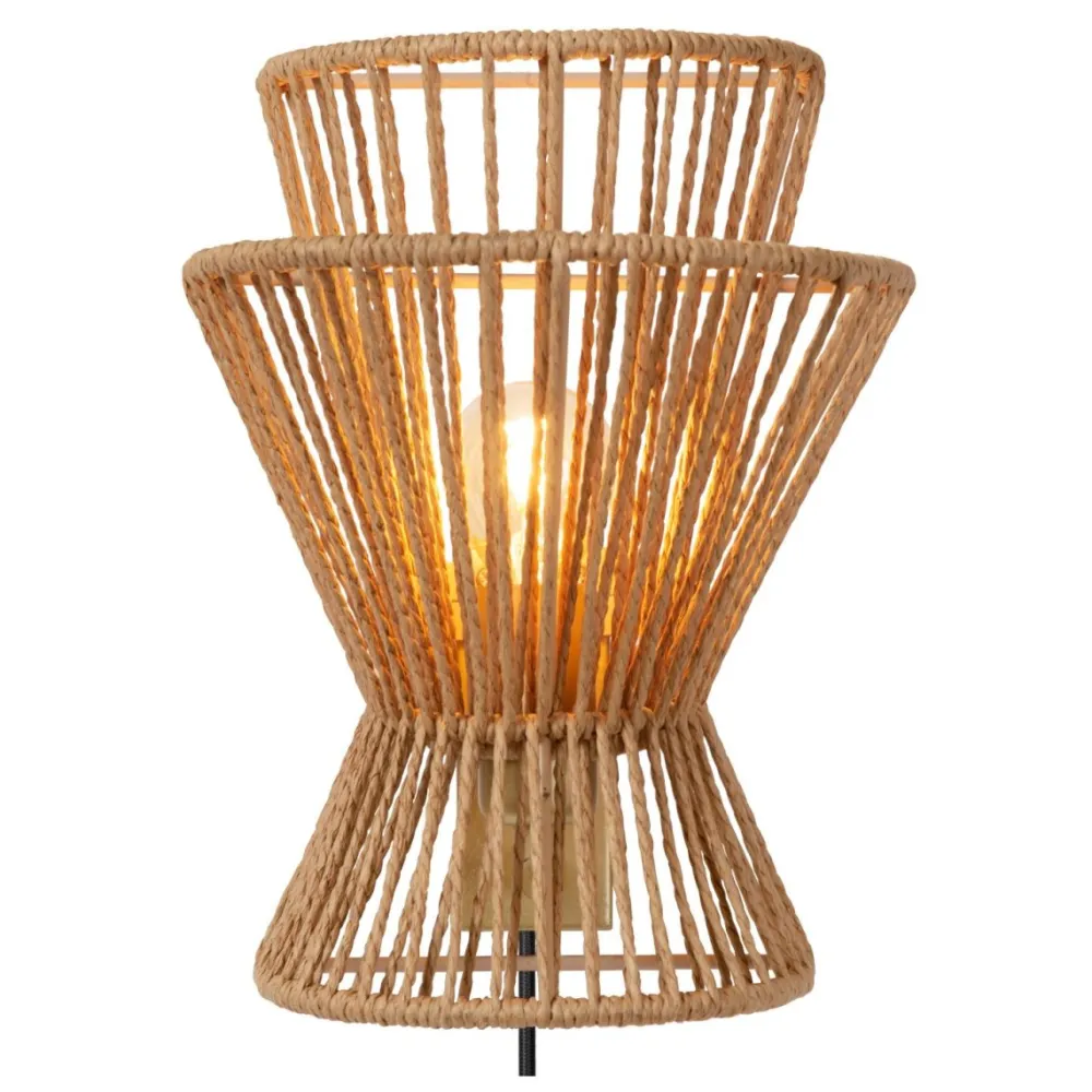 Best Lucide Tasman 24cm vägglampa Natur