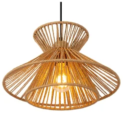 Outlet Lucide Tasman Ø60 taklampa Natur