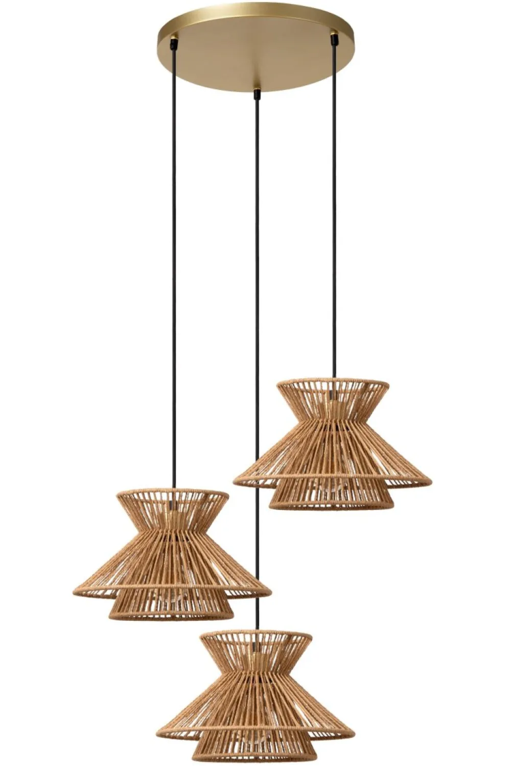 Outlet Lucide Tasman Ø60 taklampa Natur