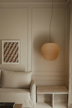 Clearance Faro Barcelona Tierra Ø52 taklampa Beige