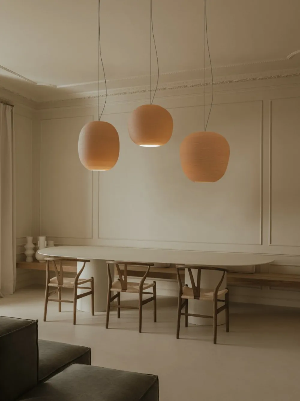 Clearance Faro Barcelona Tierra Ø52 taklampa Beige