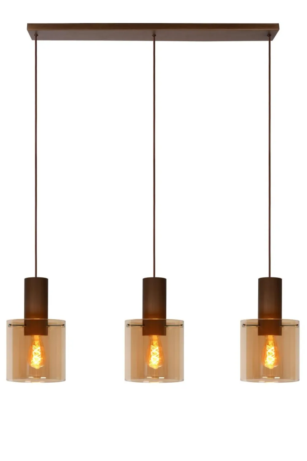 Hot Lucide Toledo 100cm taklampa Amber