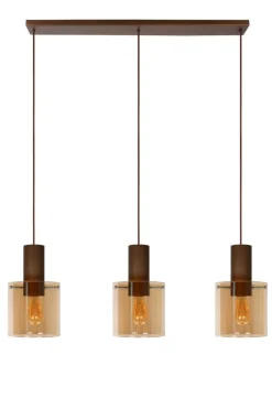 Hot Lucide Toledo 100cm taklampa Amber