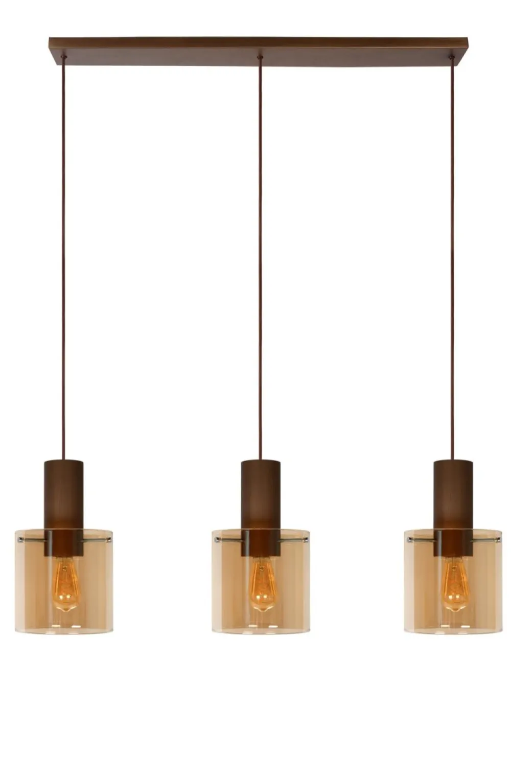 Hot Lucide Toledo 100cm taklampa Amber