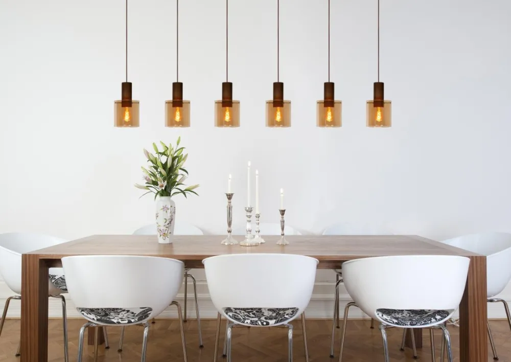 Hot Lucide Toledo 100cm taklampa Amber