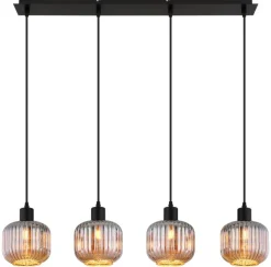 Hot Globo Lighting Tom 80cm taklampa Rökfärgad