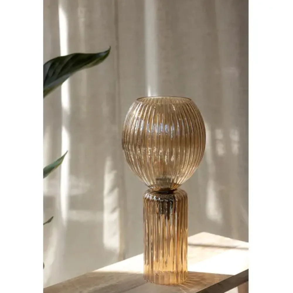 Markslöjd Toulipa 40cm bordslampa Amber