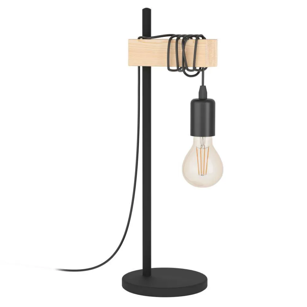 Online Eglo Townshend 50cm bordslampa Svart
