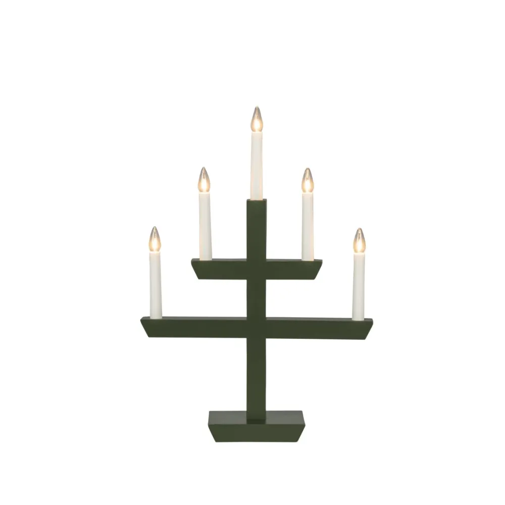 Clearance Konstsmide Träljusstake 5ljus