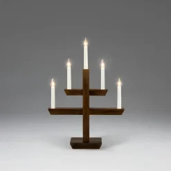 Outlet Konstsmide Träljusstake 5ljus
