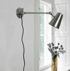 New H. Skjalm P Vala Long 42cm vägglampa Borstad stål