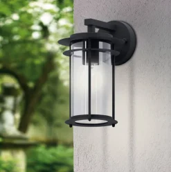 Outlet Eglo Valdeo utelampa Svart