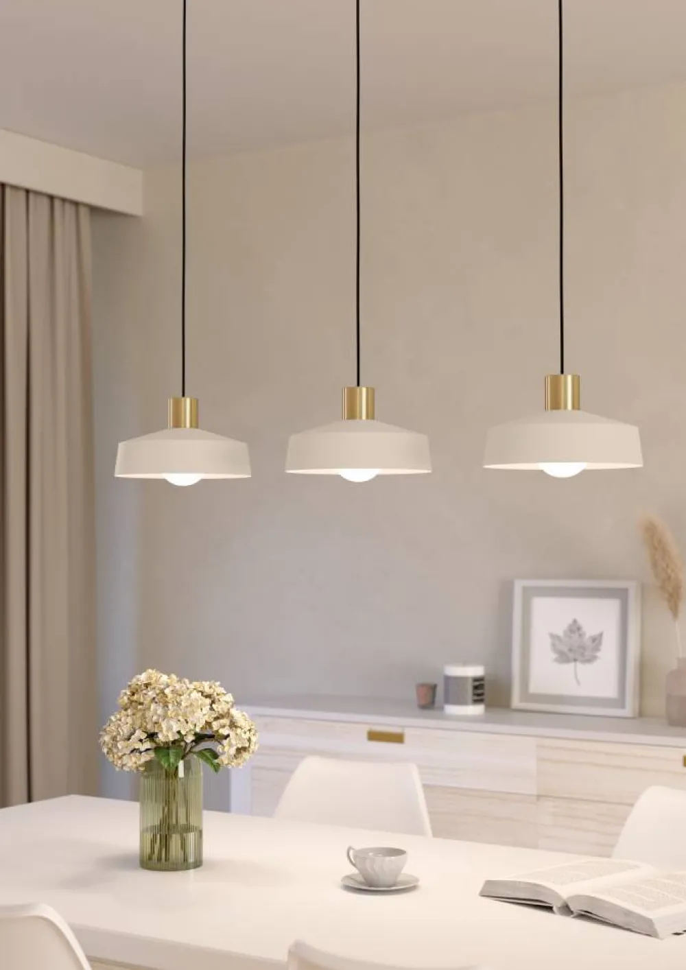 Online Eglo Valdiola 93cm taklampa Beige